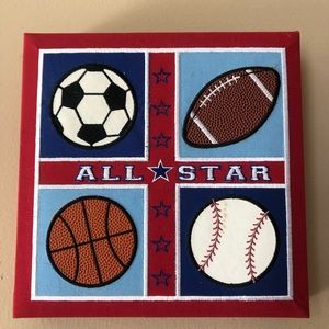 All Star Sports Wall Hanging